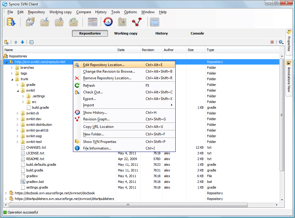 smartsvn svn version